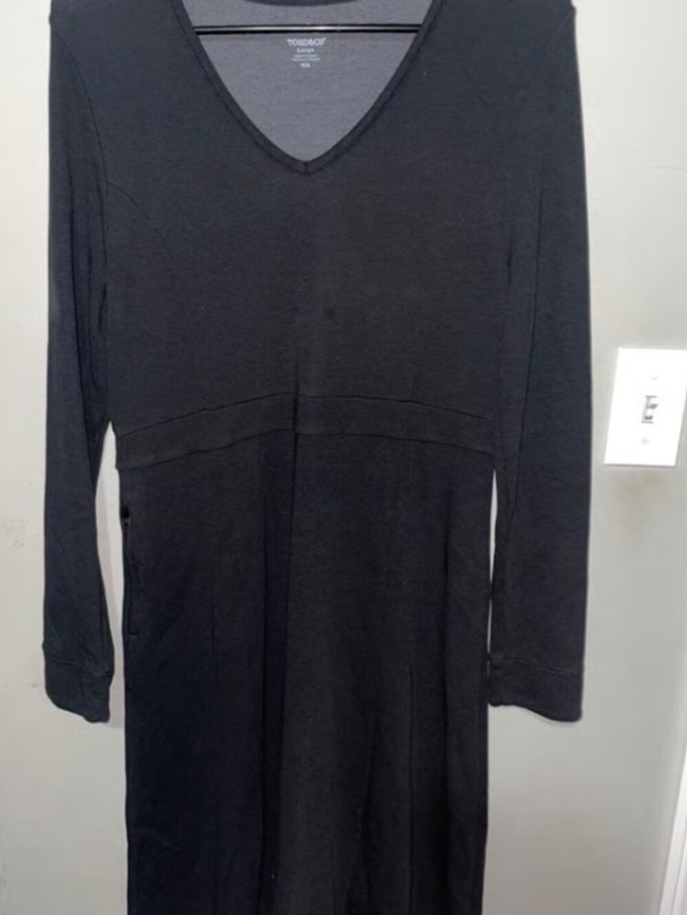 Toad&Co Tomboy Dress in a dark gray shade